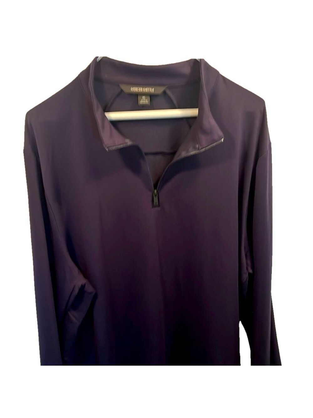 Mercer+Mettle Top, Size XL, PTP 25”, Length 30”, Navy Blue, 1/4 Zipper